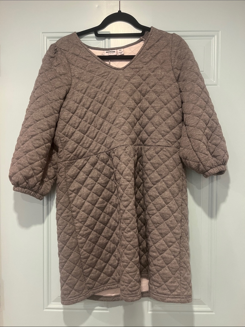 Noisy May Quilted Sweater Dress